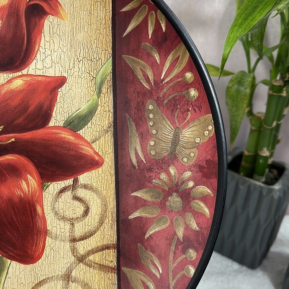 🌱🌿🌺 Crimson Lily Decorator Plate 🌺🌿🌱 - Picture 8 of 8